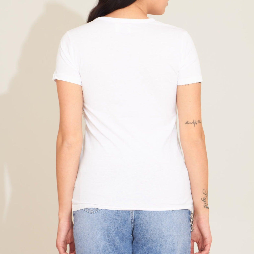 Wholeasale cotton T-shirt with white writing on the front - LEIVIP MULTIBRAND WHOLESALER 