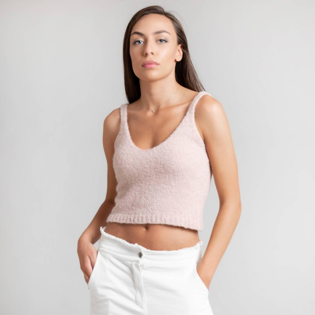Ribbed cropped top - LEIVIPMARKETPLACE
