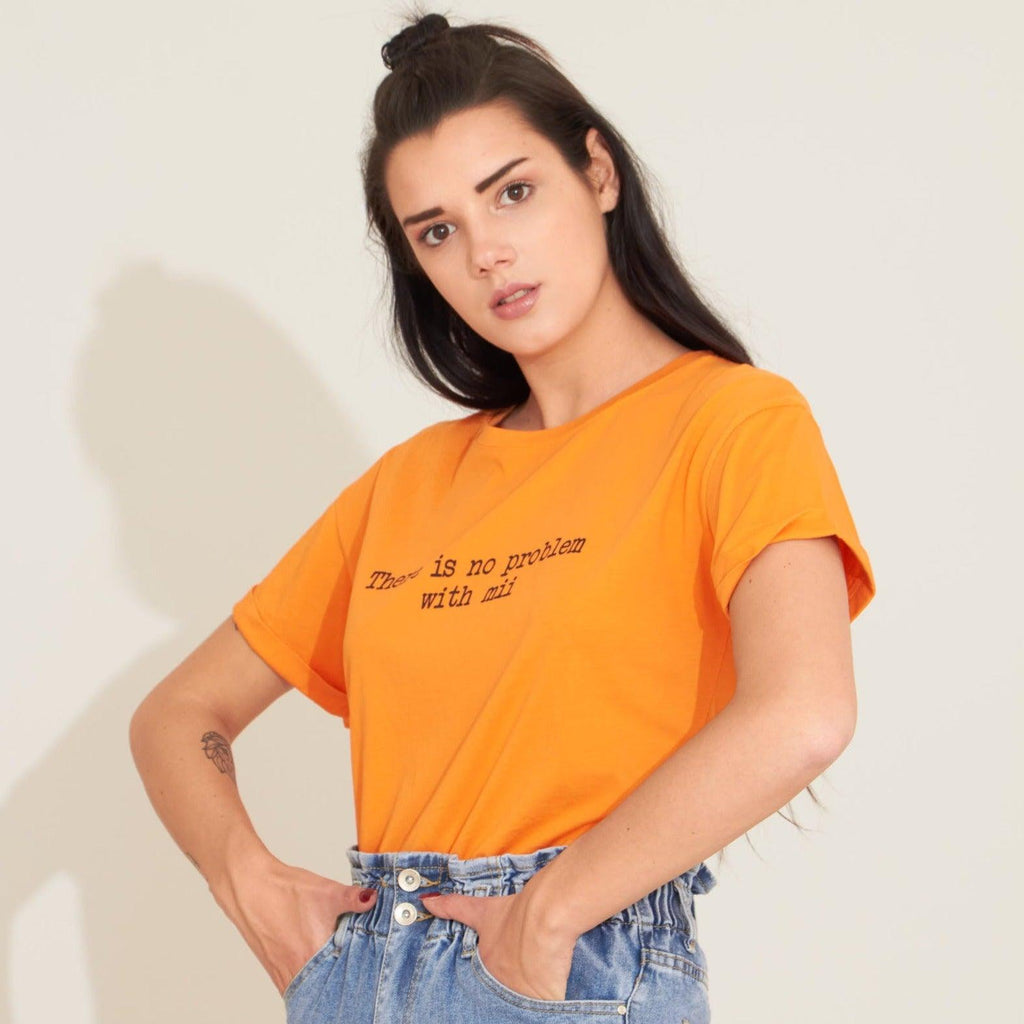 Wholeasale cotton T-shirt with writing on the front - LEIVIP MULTIBRAND WHOLESALER 