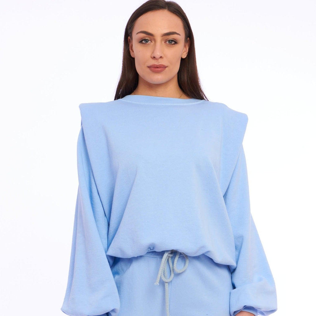 Wholeasale sweatshirt with ruffle straps - LEIVIP MULTIBRAND WHOLESALER 
