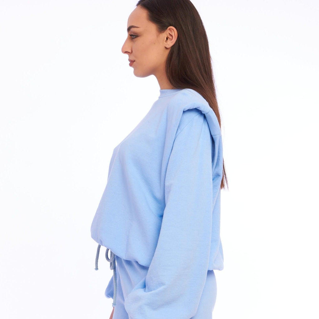 Wholeasale sweatshirt with ruffle straps - LEIVIP MULTIBRAND WHOLESALER 